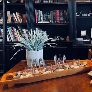 ♥️ mid century estate danish hand carved wooden platter ultra rare unique piece